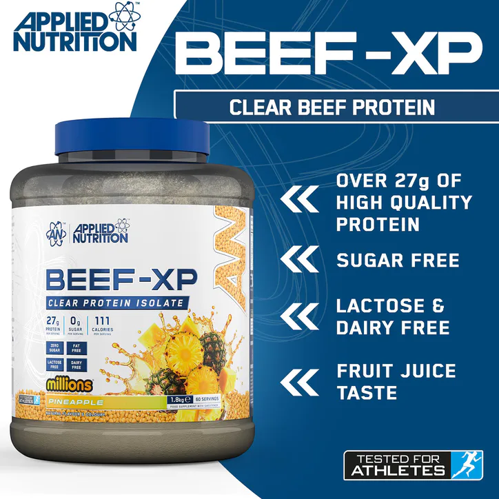 Applied Nutrition Beef XP Clear Protein Isolate Pineapple Millions 1.8kg detail 3