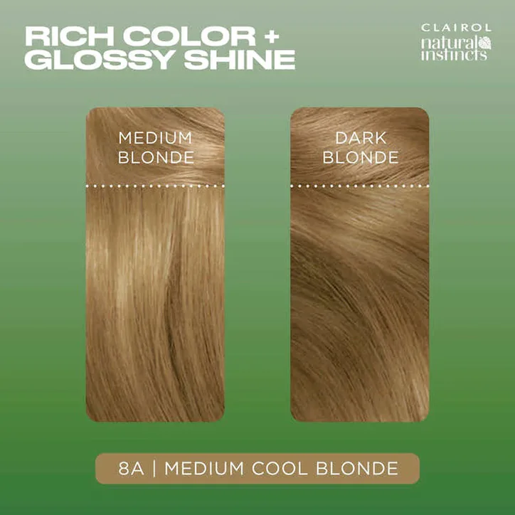Clairol Natural Instincts Medium Cool Blonde 8A detail 3