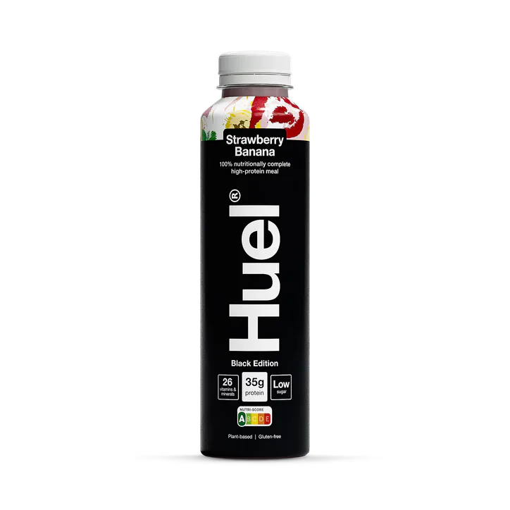 Huel Black Edition 100% Nutritionally Complete Meal Strawberry Banana 500ml