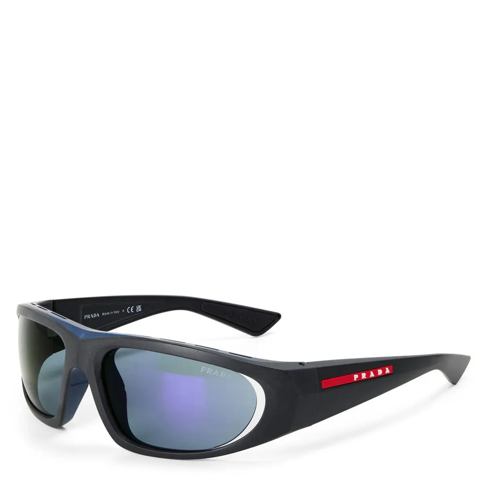 Prada Men's 0PS B03S Wrap Sunglasses