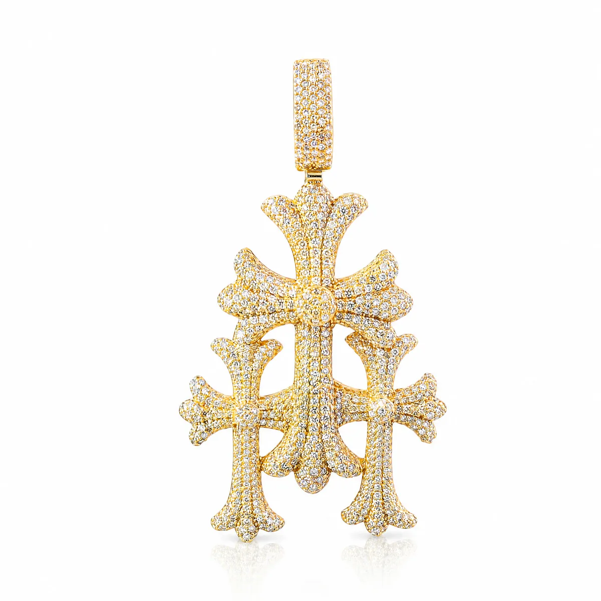 ANNA - AMERICAS DIAMONDS Triple Cross Pendant 71317 in Rose Gold – Pendant