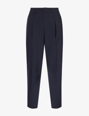EMPORIO ARMANI Travel Pleated Woven Trousers