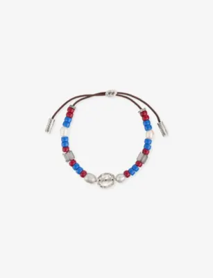TWOJEYS Sunrise Beaded Superstar Sterling Silver-Plated Brass Bracelet