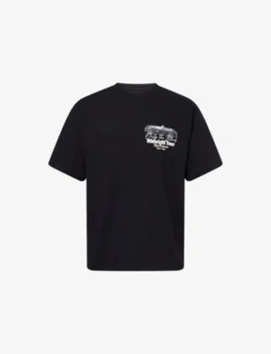 ONLY THE BLIND Midnight Tour Print Cotton T-Shirt