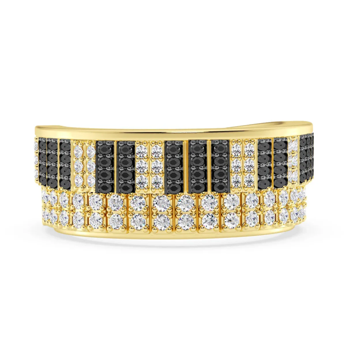 For Him Piano Diamond Ring in Yellow Gold – Ring