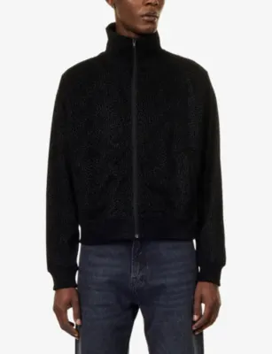 BASKETCASE Panther Print Woven Track Jacket detail 3