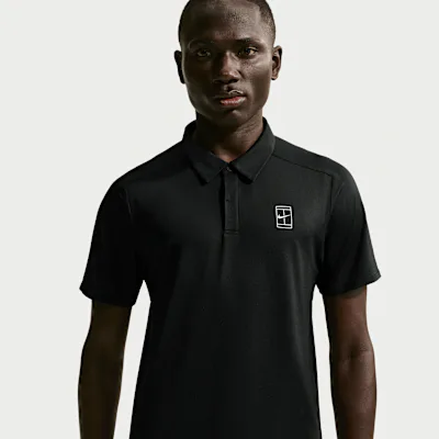 Nike NikeCourt Advantage Men's NikeCourt Polo - Black/White/White in Black/White/White – Nike men's and unisex