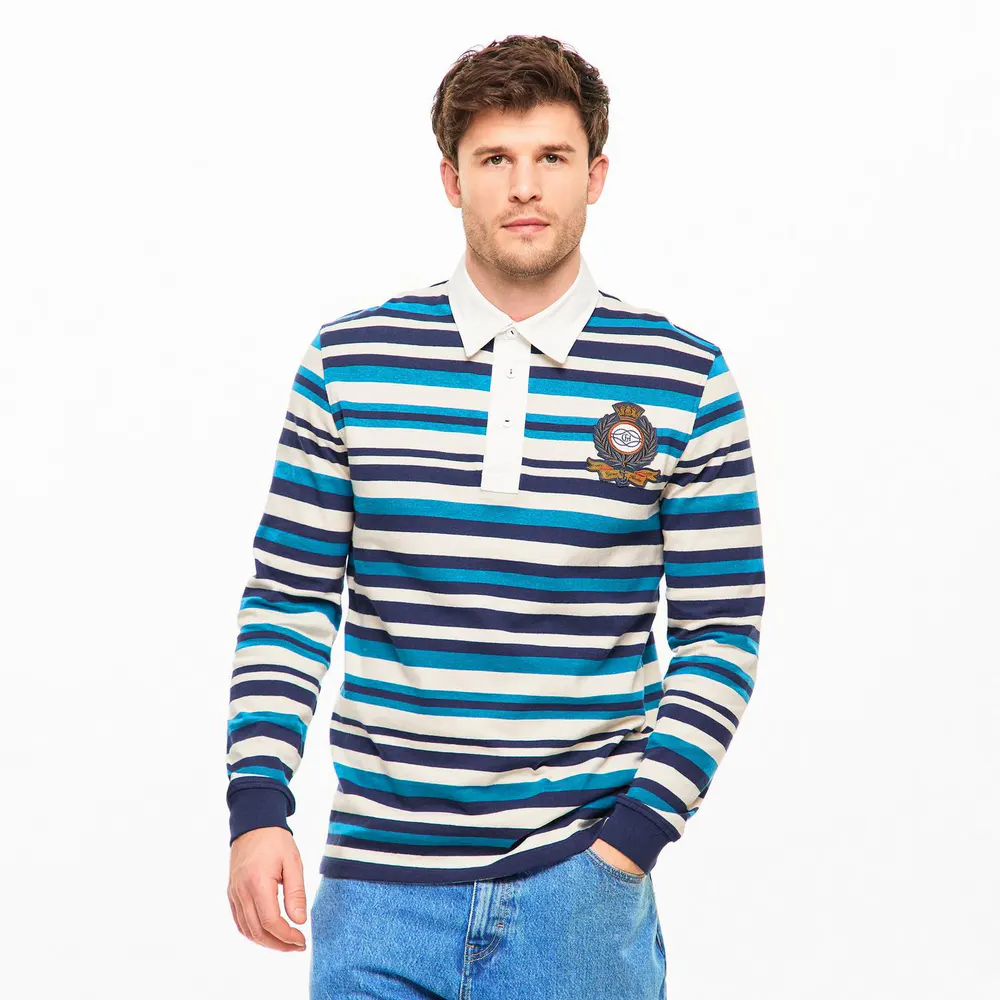 Gieves and Hawkes Men's Rugby Polo Shirt in Multi, additional product view 3