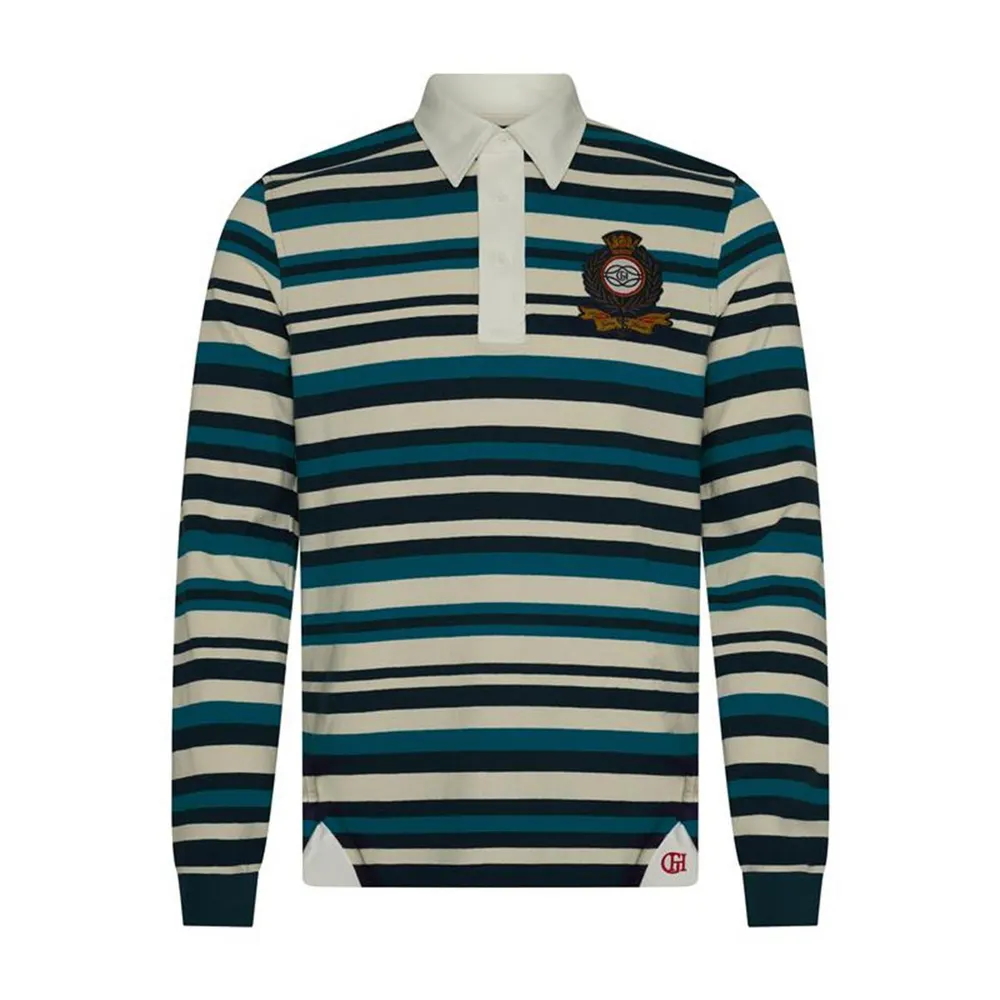 Gieves and Hawkes Men's Rugby Polo Shirt in Multi – Clothing