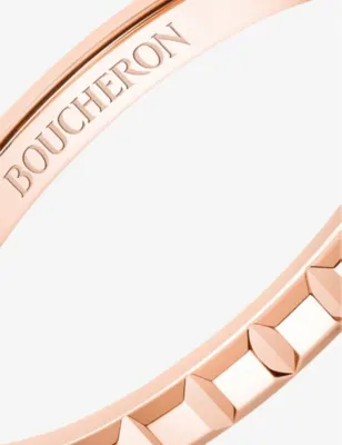 BOUCHERON Quatre Clou de Paris 18ct rose-gold ring - 49mm detail 2