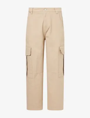 AMI PARIS Baggy-Fit Cotton-Canvas Cargo Trousers