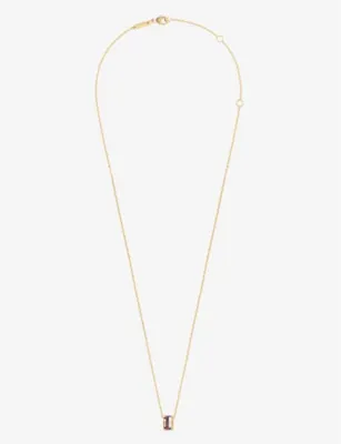 BOUCHERON Quatre Classique 18ct yellow-, white- and rose-gold and 0.003ct brilliant-cut diamond chain necklace