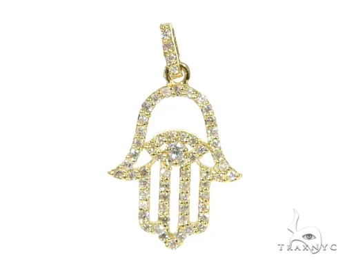 RINA - For Him FACTORY Small Hamsa Pendant 11284 in Rose Gold – Pendant
