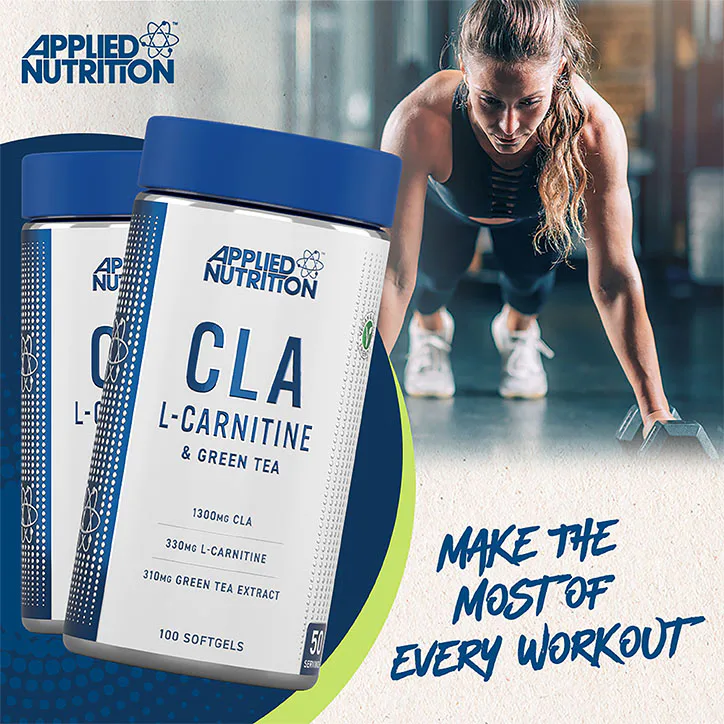 Applied Nutrition CLA L-Carnitine & Green Tea 100 Capsules detail 3