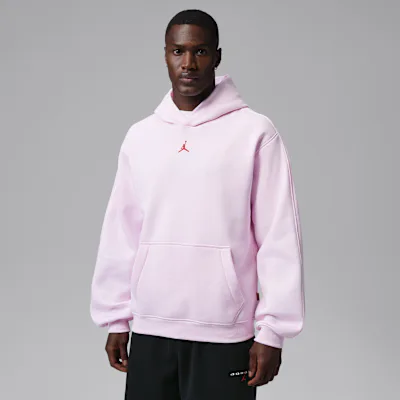 Jordan Brooklyn Men's Pullover Hoodie - Pink Foam/University Red