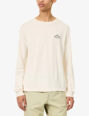 PATAGONIA Cloud Crag Logo-Print Cotton T-Shirt detail 3