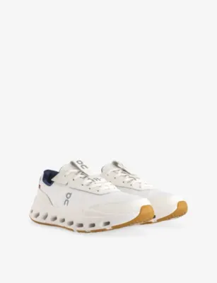 ON The Roger Wildcard Leather and Mesh Trainers - EUR 45.5 / 11.5 UK MEN in White Midnight, additional product view 3