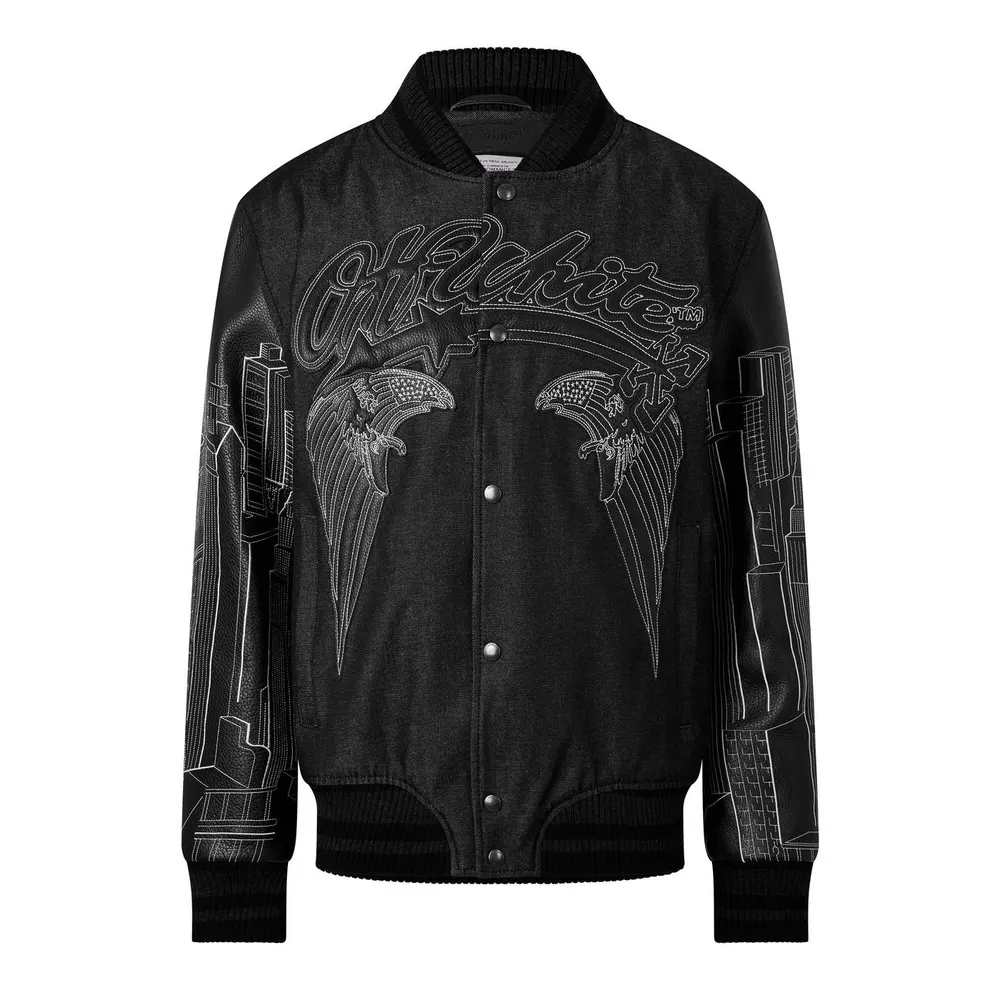 Off White Men's Skyline Varsity Jacket