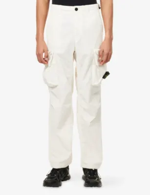 STONE ISLAND Compass-Badge Ripstop Cotton-Blend Cargo Trousers detail 3