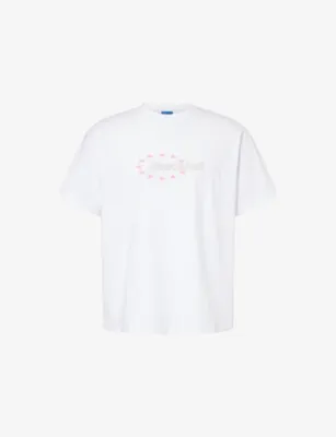 AWAKE NY Stars Logo-Print Cotton T-Shirt - BLACK detail 2