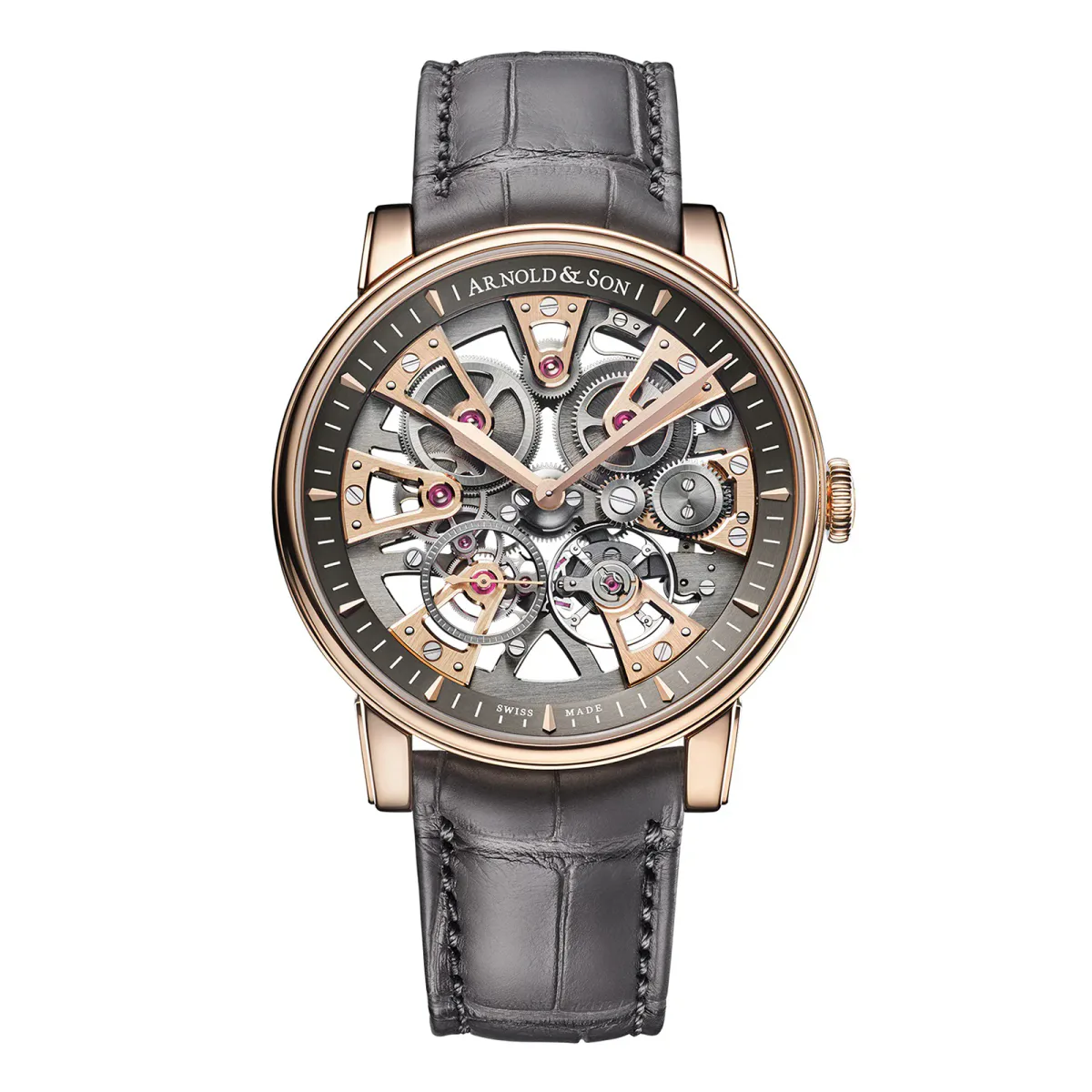 Arnold And Son Nebula 41.5mm Gold Limited Edition Mens Watch Grey