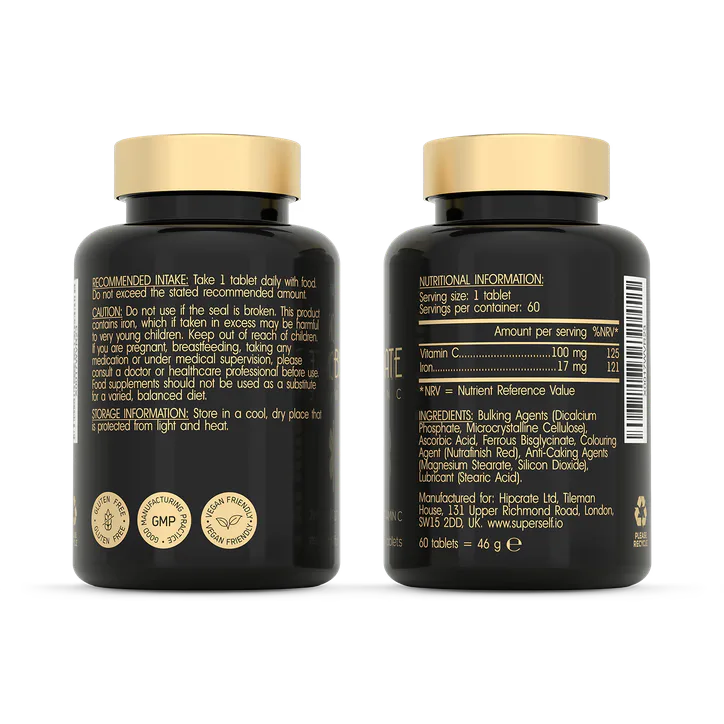 SuperSelf Gentle Iron 17mg with Vitamin C 60 Capsules, additional product view 2