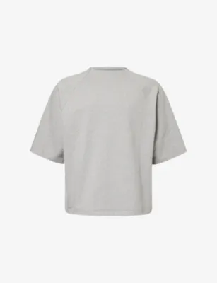 SEVENTH Boxy-Fit Dropped-Shoulder Cotton T-Shirt in CLOUD – Mens | Tops & t-shirts | T-Shirts | Printed T-Shirts