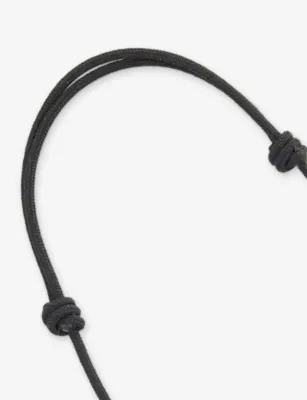 VIVIENNE WESTWOOD VW Logo Brass And Cord Bracelet detail 3