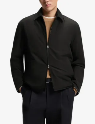 BOSS Side-Pocket Zip-Through Woven Jacket detail 3