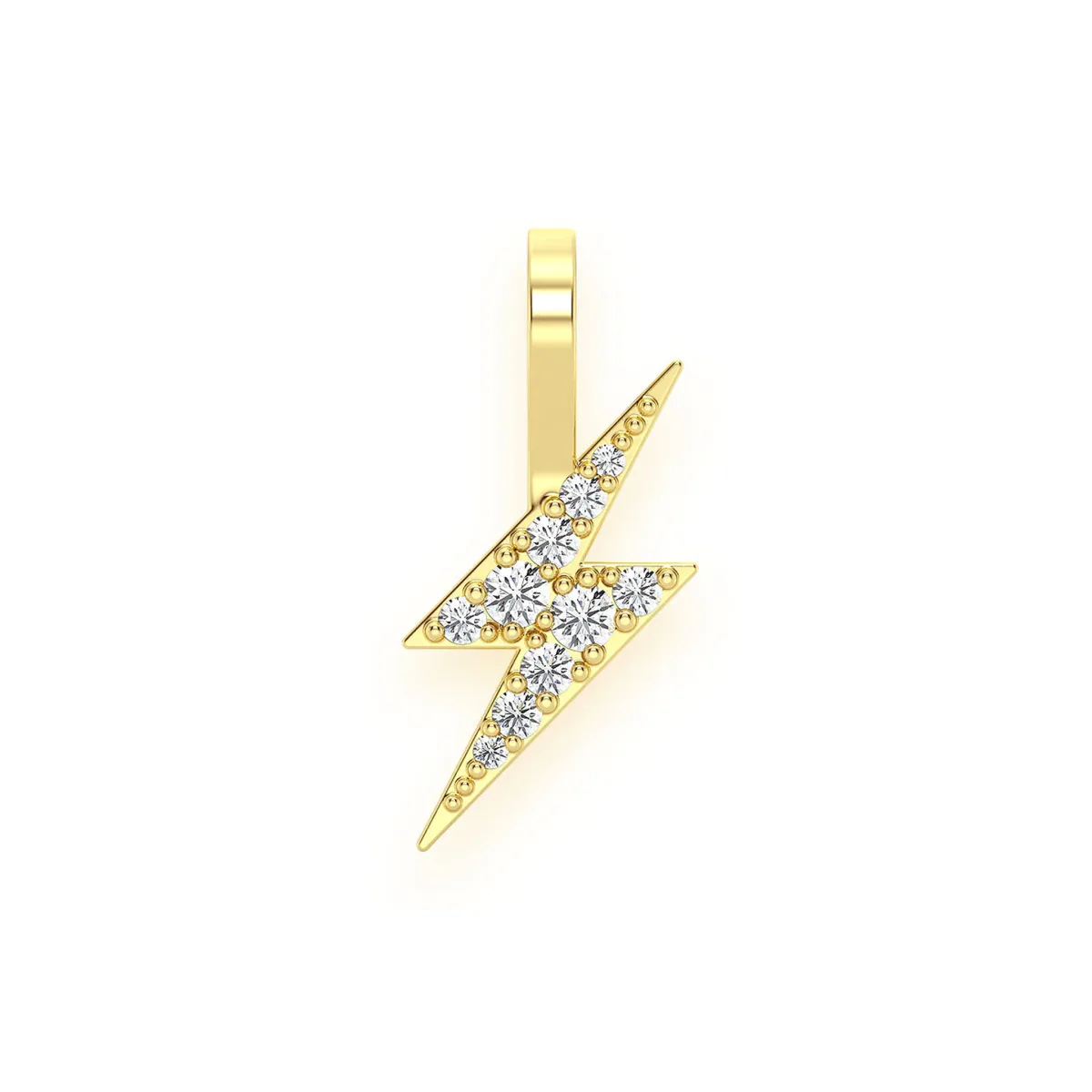 For Him Lightning Bolt Diamond Pendant in 0.15ctw / Yellow Gold – Pendant