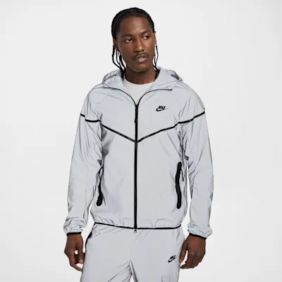 Nike Tech Men's Woven Reflective Design Jacket - Reflect Silver/Black in Reflect Silver/Black – Nike men's and unisex