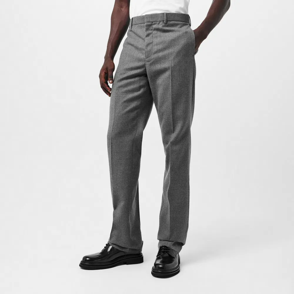 GIVENCHY Men's Straight Leg Trousers in Grey, additional product view 3