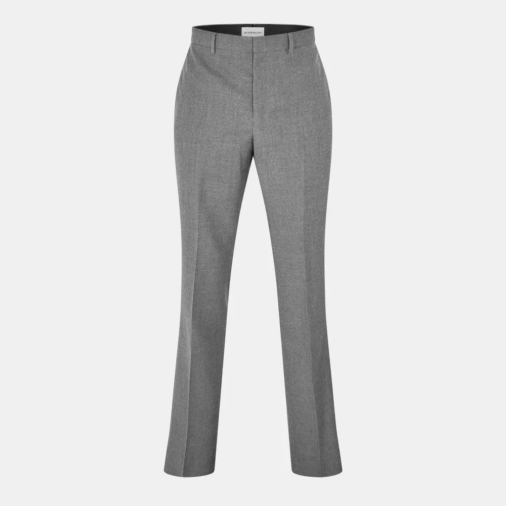 GIVENCHY Men's Straight Leg Trousers in Grey – Clothing