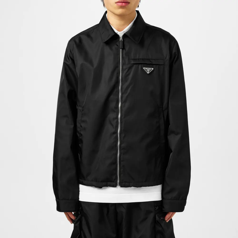 Prada Men's Re-Nylon Blouson Long Sleeve Overshirt detail 3