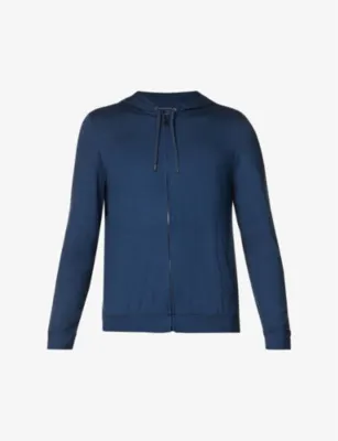 DEREK ROSE Basel jersey hoody - BLACK detail 2