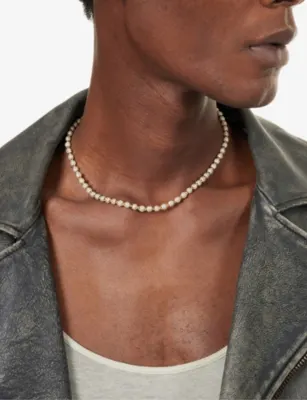 GLD Iced Ball 4mm 18ct Gold-Plated Necklace detail 2