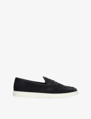 CHURCH'S Peebles Suede Loafers - EUR 43 / 9 UK MEN in Navy – Mens | Loafers