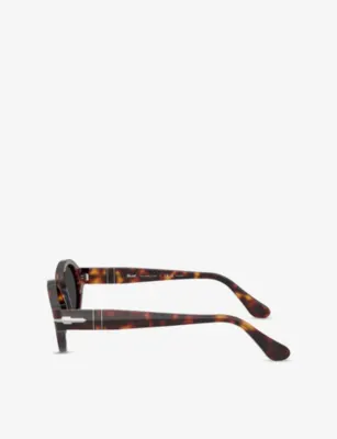 PERSOL PO3378S Polarised Loris Oval-Frame Acetate Sunglasses detail 3