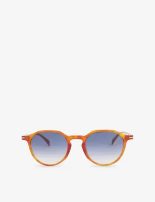 EYEWEAR BY DAVID BECKHAM 1217S Round-Frame Acetate Sunglasses