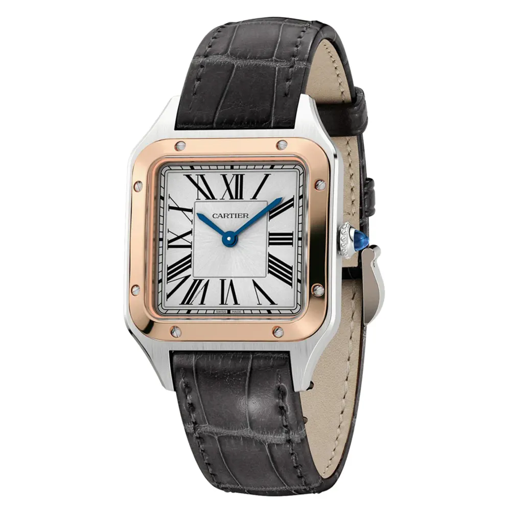 Cartier Santos-Dumont Watch, Small Model, High Autonomy Quartz Movement, Steel Case detail 2