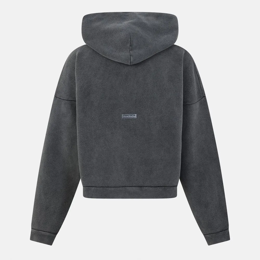 Acne Studios Men's Patch Logo Pull Over Relaxed Fit Hoodie detail 2