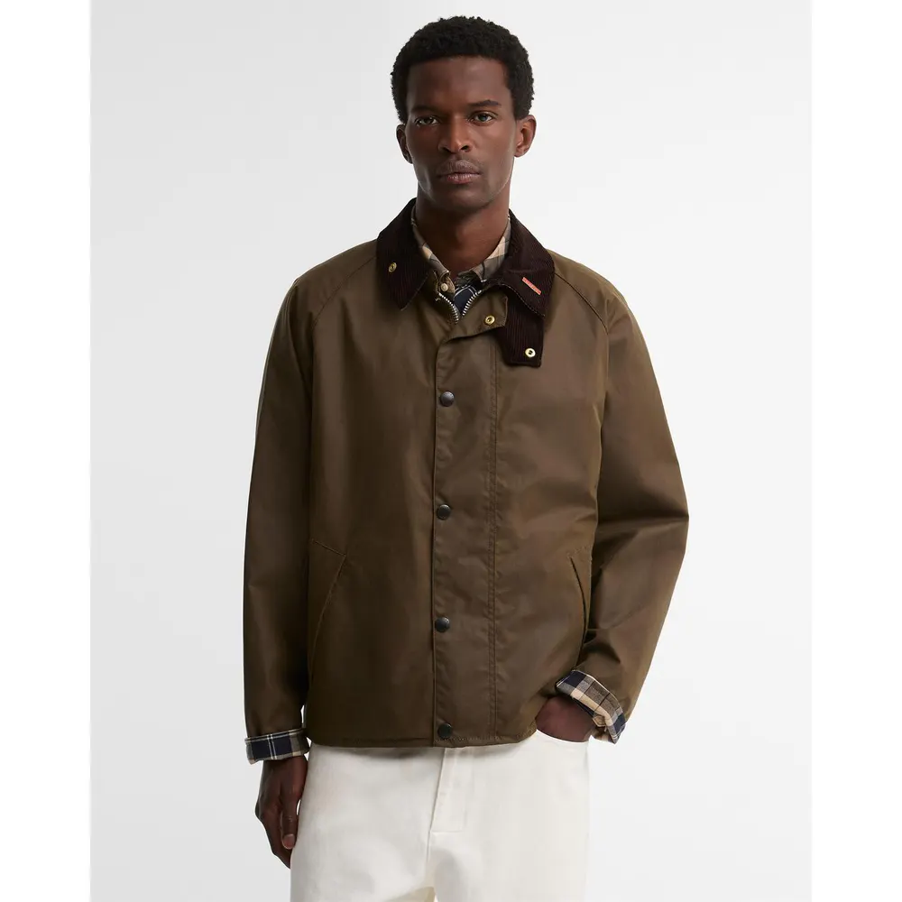 Barbour Men's Icons Transport Waxed Jacket detail 3
