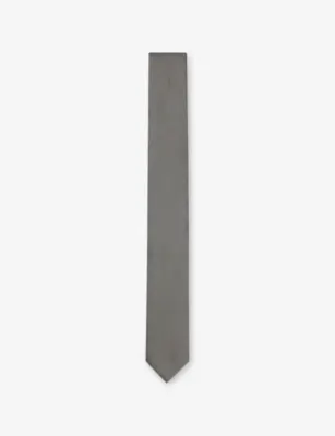 HUGO Geometric-Pattern Silk Tie