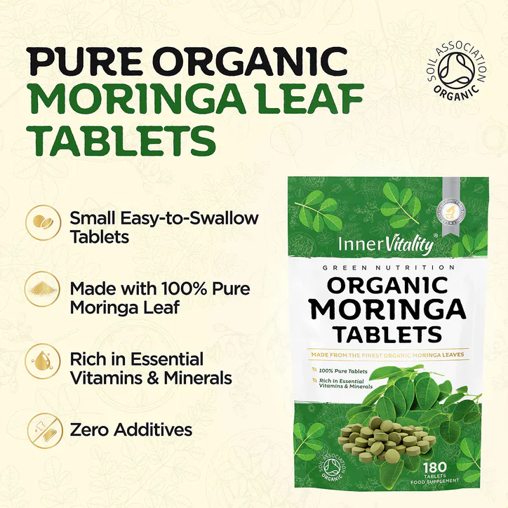 INNER VITALITY Organic Moringa Tablets – 180 Tablets detail 2