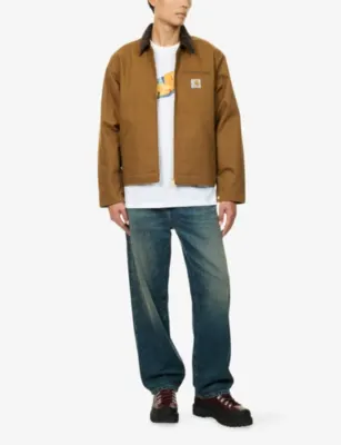 CARHARTT WIP Aaron Tapered Cotton Denim Jeans detail 2
