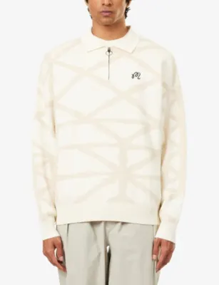 MALBON Verdant Quarter-Zip Cotton Sweater detail 3