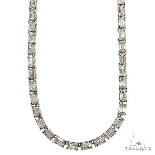 RINA - For Him CUSTOM CVD Emerald Cut Diamond Tennis Chain 69510