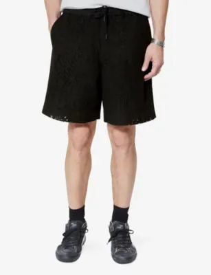THE KOOPLES Drawstring-Waist Regular-Fit Stretch-Cotton Shorts detail 3