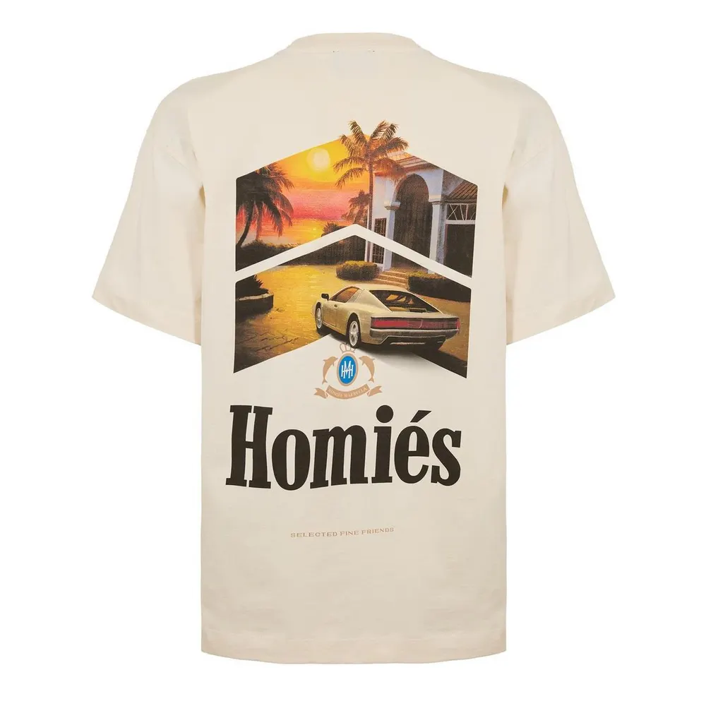 Homies Marbella HOMIES RACING T-SHIRT SPECIAL EDITION AUTO in Beige, additional product view 2