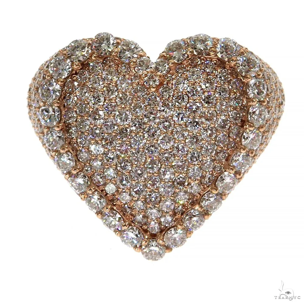 RINA - For Him CUSTOM For Him Heart Shape Diamond Ring 70041 in Rose Gold / 10 – Ring
